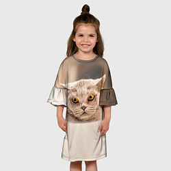 Платье клеш для девочки Британец 7, цвет: 3D-принт — фото 2