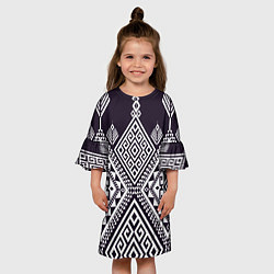 Платье клеш для девочки Мильфлер, цвет: 3D-принт — фото 2