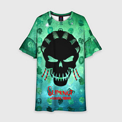Платье клеш для девочки Suicide Squad: Slipknot, цвет: 3D-принт