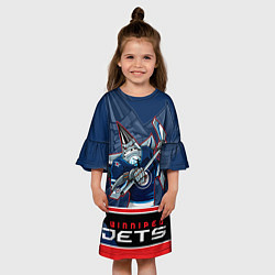 Платье клеш для девочки Winnipeg Jets, цвет: 3D-принт — фото 2