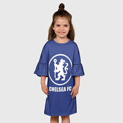 Платье клеш для девочки Chelsea FC, цвет: 3D-принт — фото 2