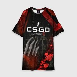 Платье клеш для девочки CS:GO Survivor Z Style, цвет: 3D-принт