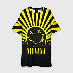 Платье клеш для девочки Nirvana, цвет: 3D-принт