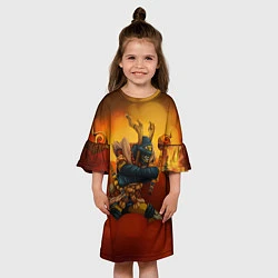 Платье клеш для девочки Шадоу Шаман, цвет: 3D-принт — фото 2