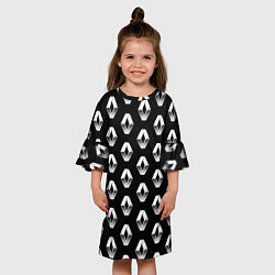 Платье клеш для девочки Renault Pattern, цвет: 3D-принт — фото 2
