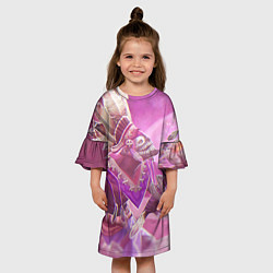 Платье клеш для девочки Dazzle Magic, цвет: 3D-принт — фото 2