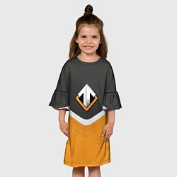 Платье клеш для девочки Escape Gaming Uniform, цвет: 3D-принт — фото 2
