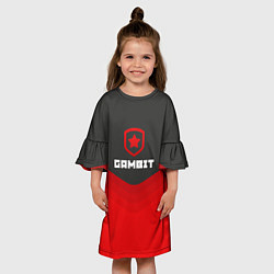 Платье клеш для девочки Gambit Gaming Uniform, цвет: 3D-принт — фото 2