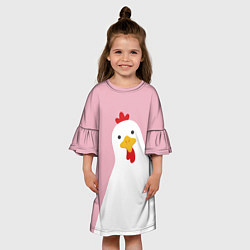 Платье клеш для девочки Ко-Ко, цвет: 3D-принт — фото 2