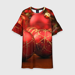 Детское платье Красные украшения