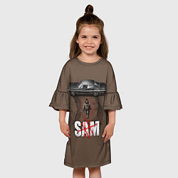 Платье клеш для девочки Sam Symbol, цвет: 3D-принт — фото 2