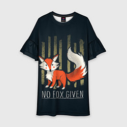 Платье клеш для девочки No Fox Given, цвет: 3D-принт