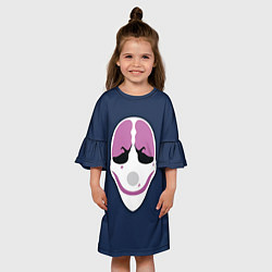 Платье клеш для девочки Payday Face, цвет: 3D-принт — фото 2