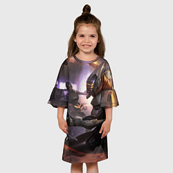 Платье клеш для девочки LoL, цвет: 3D-принт — фото 2