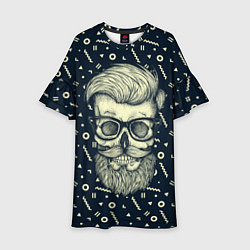 Платье клеш для девочки Hipster is Dead, цвет: 3D-принт