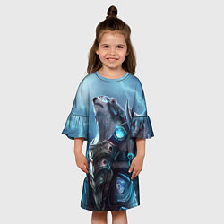 Платье клеш для девочки Вербер, цвет: 3D-принт — фото 2