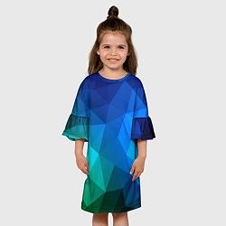 Платье клеш для девочки Fight Polygon, цвет: 3D-принт — фото 2