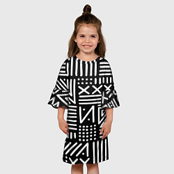 Платье клеш для девочки Pattern, цвет: 3D-принт — фото 2