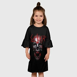 Платье клеш для девочки Slayer: Wild Skull, цвет: 3D-принт — фото 2