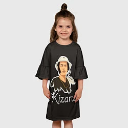 Платье клеш для девочки Kizaru, цвет: 3D-принт — фото 2