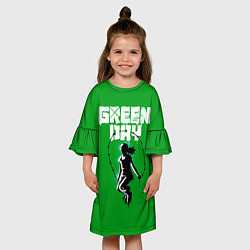 Платье клеш для девочки Green Day: Girl, цвет: 3D-принт — фото 2