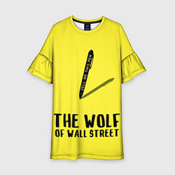 Платье клеш для девочки The Wolf of Wall Street, цвет: 3D-принт