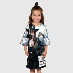 Платье клеш для девочки Гробовщик 1, цвет: 3D-принт — фото 2