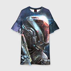 Платье клеш для девочки Mass Effect: Andromeda, цвет: 3D-принт