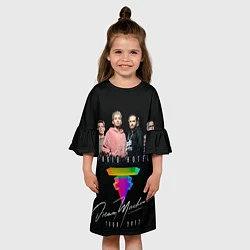 Платье клеш для девочки Tokio Hotel: Dream Band, цвет: 3D-принт — фото 2