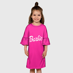 Платье клеш для девочки Барби, цвет: 3D-принт — фото 2