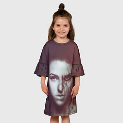 Платье клеш для девочки Chelsea Grin: Death Girl цвета 3D-принт — фото 2