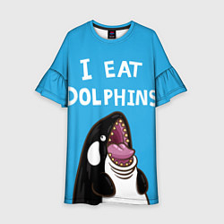 Детское платье I eat dolphins