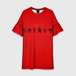 Платье клеш для девочки DM: Red Spirit, цвет: 3D-принт
