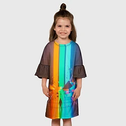 Платье клеш для девочки Imagine Dragons: Believer, цвет: 3D-принт — фото 2