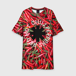 Платье клеш для девочки Red Hot Chili Peppers, цвет: 3D-принт