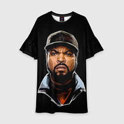 Платье клеш для девочки Ice Cube, цвет: 3D-принт