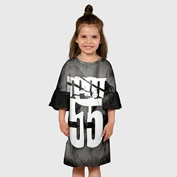 Платье клеш для девочки ГРОТ 55, цвет: 3D-принт — фото 2