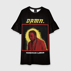 Платье клеш для девочки Kendrick Lamar: DAMN, цвет: 3D-принт