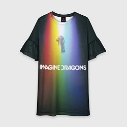 Платье клеш для девочки Imagine Dragons, цвет: 3D-принт