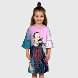 Платье клеш для девочки Bennington Art, цвет: 3D-принт — фото 2