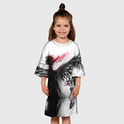Платье клеш для девочки Dead by April: Black angel, цвет: 3D-принт — фото 2