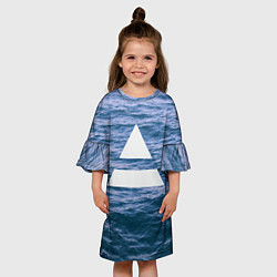 Платье клеш для девочки 30 STM: Ocean, цвет: 3D-принт — фото 2