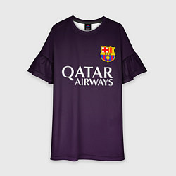 Платье клеш для девочки Barcelona FC: Violet, цвет: 3D-принт