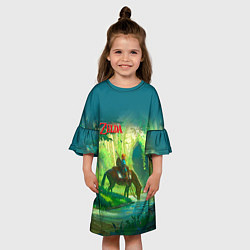 Платье клеш для девочки The Legend of Zelda цвета 3D-принт — фото 2
