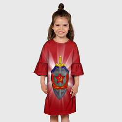 Платье клеш для девочки КГБ, цвет: 3D-принт — фото 2