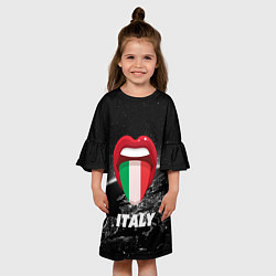 Платье клеш для девочки Italy, цвет: 3D-принт — фото 2