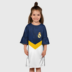 Платье клеш для девочки Real Madrid FC: Sport, цвет: 3D-принт — фото 2