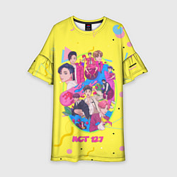 Платье клеш для девочки NCT 127 Stores, цвет: 3D-принт