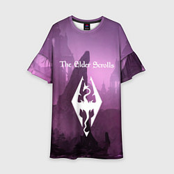 Платье клеш для девочки The Elder Scrolls, цвет: 3D-принт
