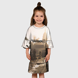 Платье клеш для девочки Tom Clancy's The Division, цвет: 3D-принт — фото 2